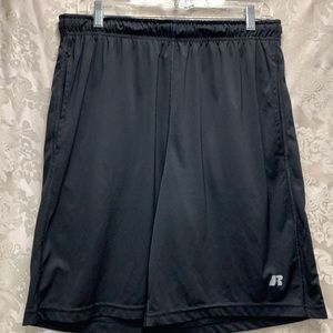 Russell DriPower 360 Black Athletic Shorts Medium GUC